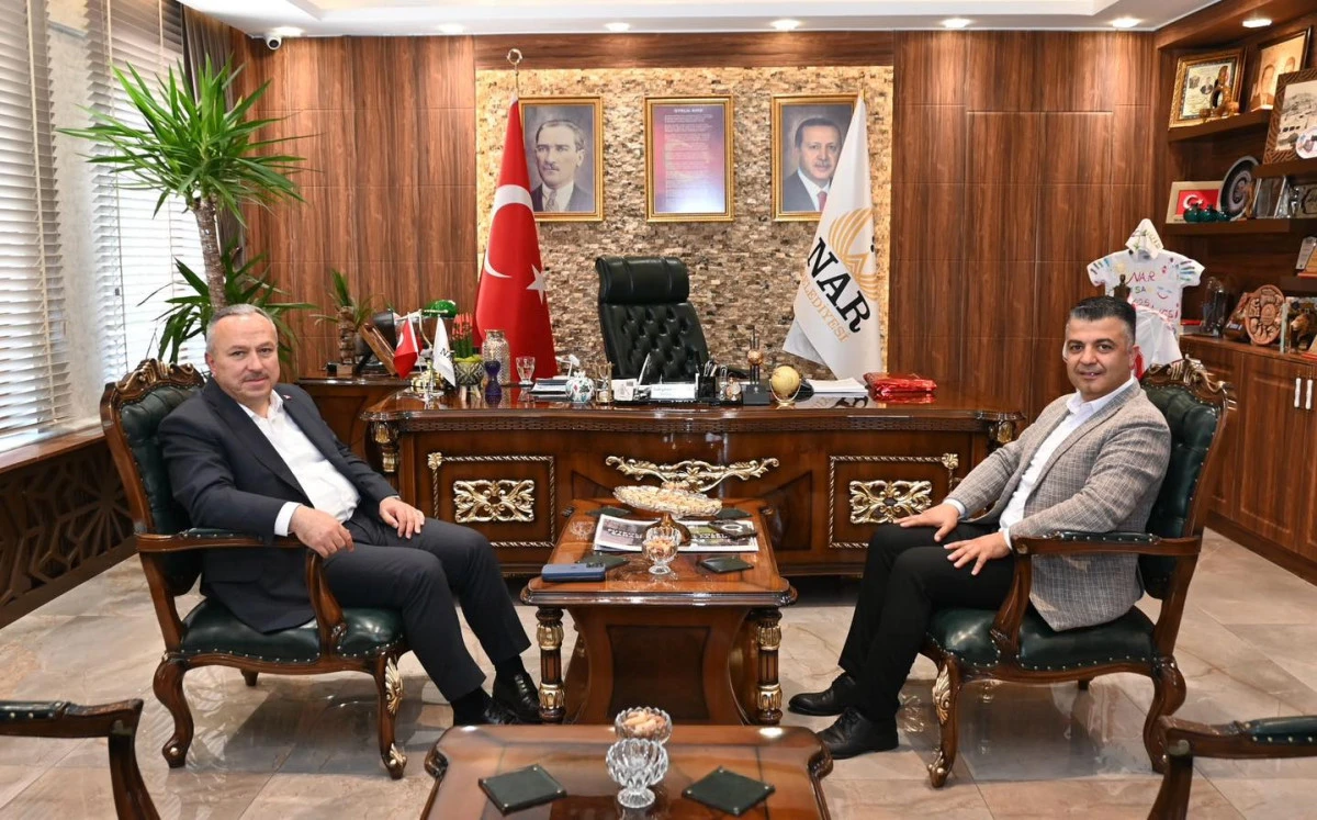 Vali Fidan, Nar Belediye Başkanı Özçelik’i Ziyaret Etti