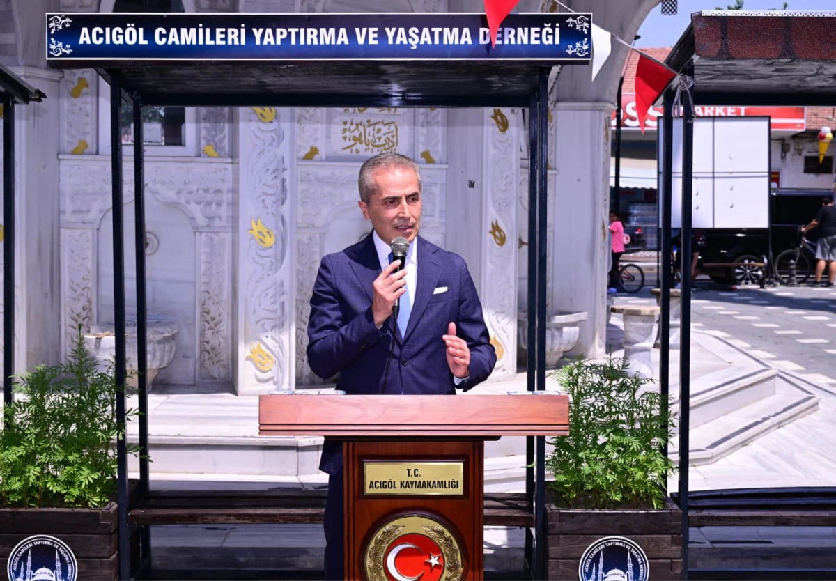 Acıg&ouml;l &Ccedil;arşı Camii K&uuml;lliye hizmet binası a&ccedil;ılışı yapıldı