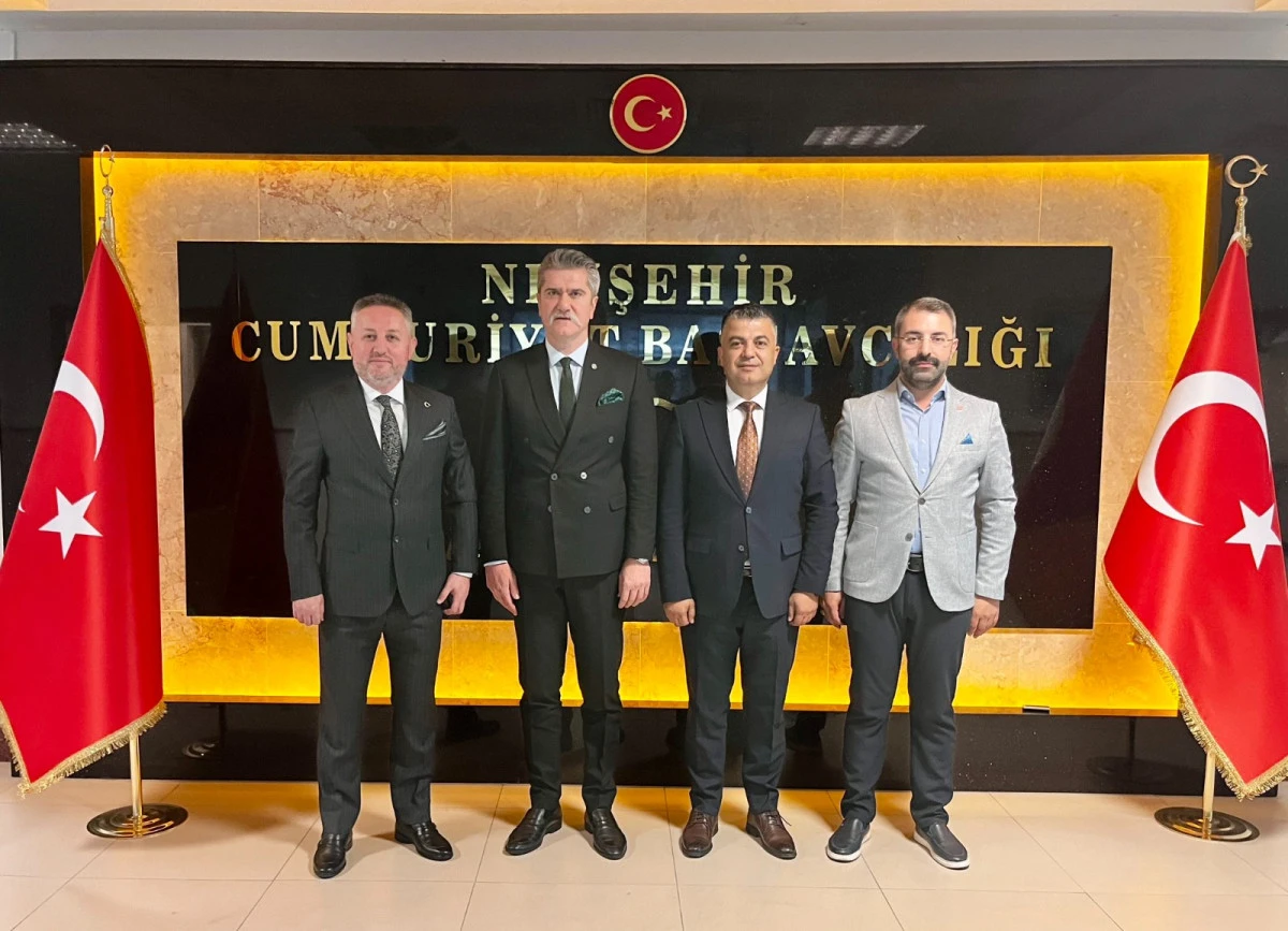 AK Partili Belediye Başkanları, Başsavcı Adem &Ccedil;alış'ı ziyaret etti