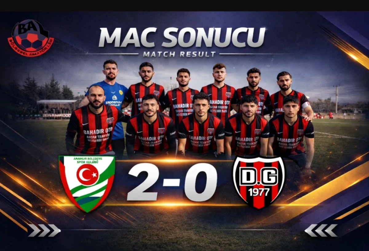 ​Anamur Belediyespor Eksik Kalmasına Rağmen Ge&ccedil;it Vermedi: 2-0
