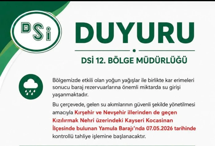 DSİ'den Kritik Uyarı: Yamula Barajı&rsquo;nda Kontroll&uuml; Tahliye Başlıyor!