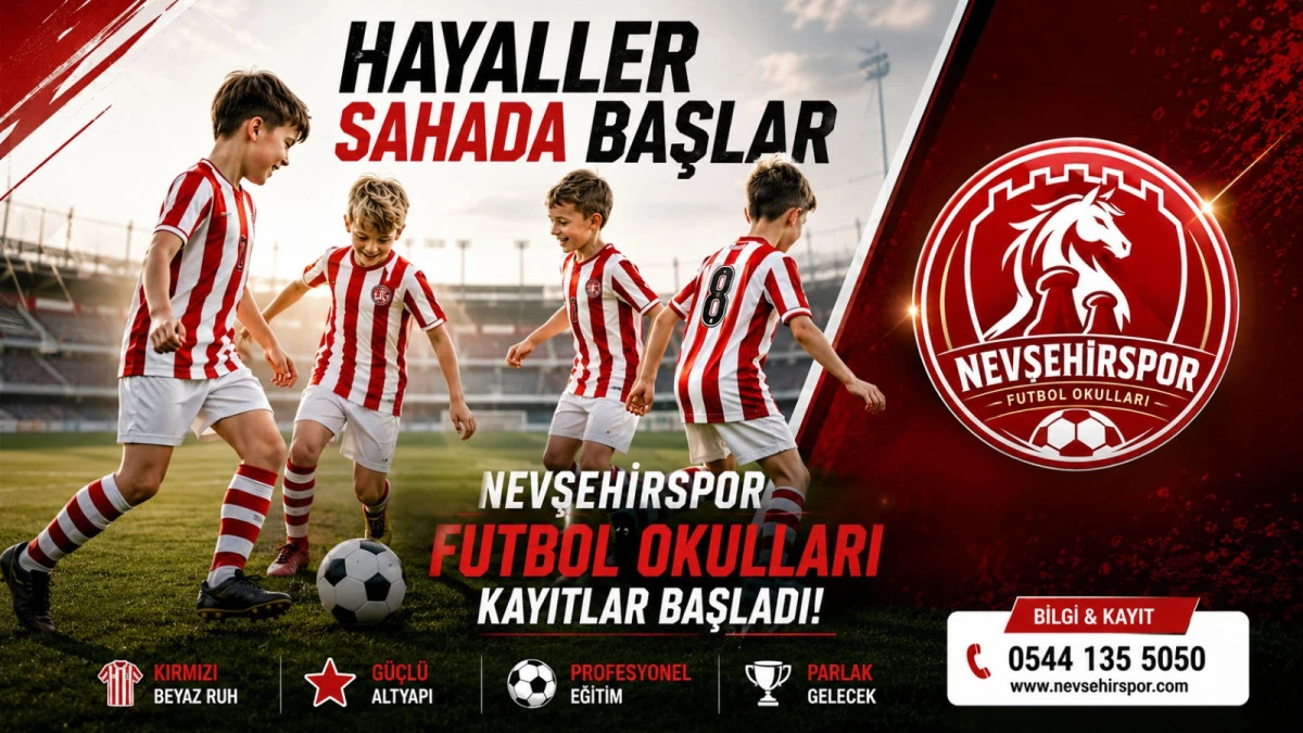 Geleceğin Yıldızları Sahaya İniyor: Nevşehirspor Futbol Okullarında Kayıt Heyecanı Başladı!