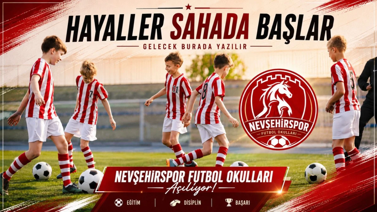 Geleceğin Yıldızları Yetişiyor: Nevşehirspor Futbol Okulları Kapılarını A&ccedil;ıyor!