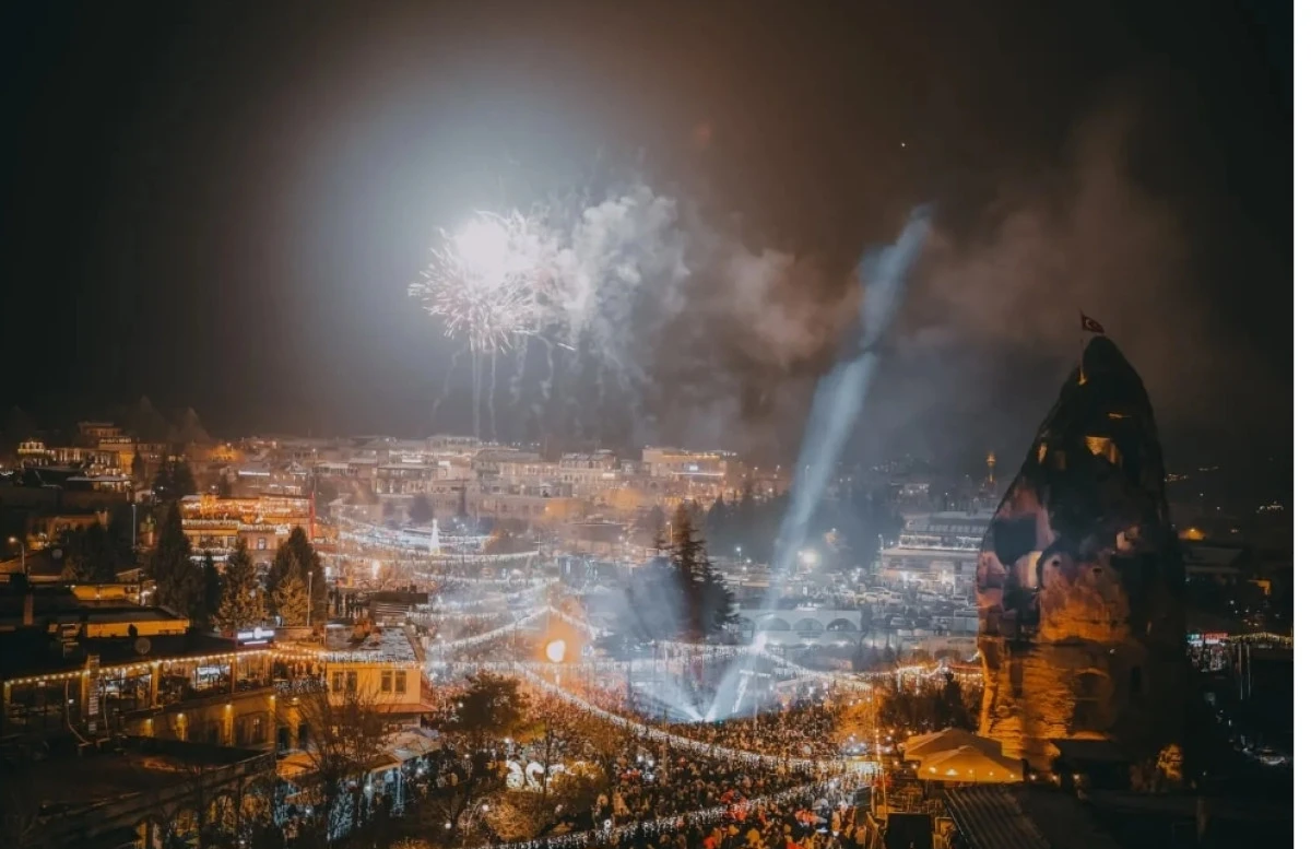 G&ouml;reme, Yeni Yıla Masalsı Bir Atmosferde Girdi