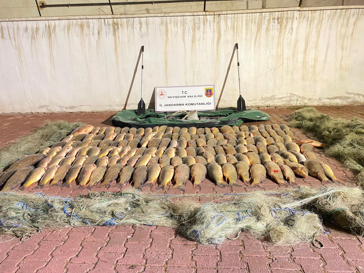 Gülşehir’de kaçak avlanma yapan 2 kişi yakalandı