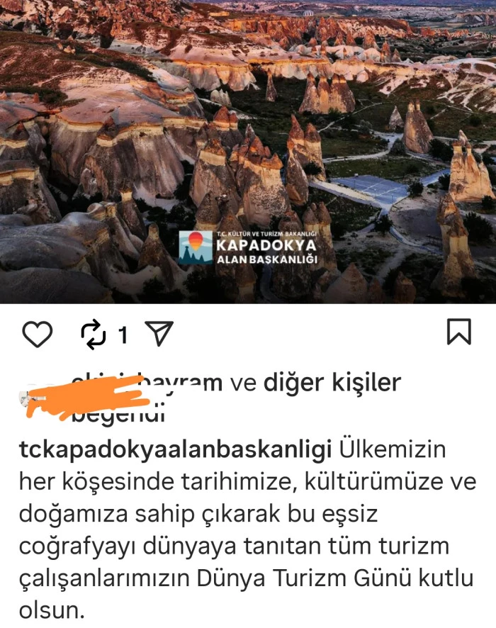 Kapadokya Alan Başkanlığı’ndan Manidar Paylaşım: 