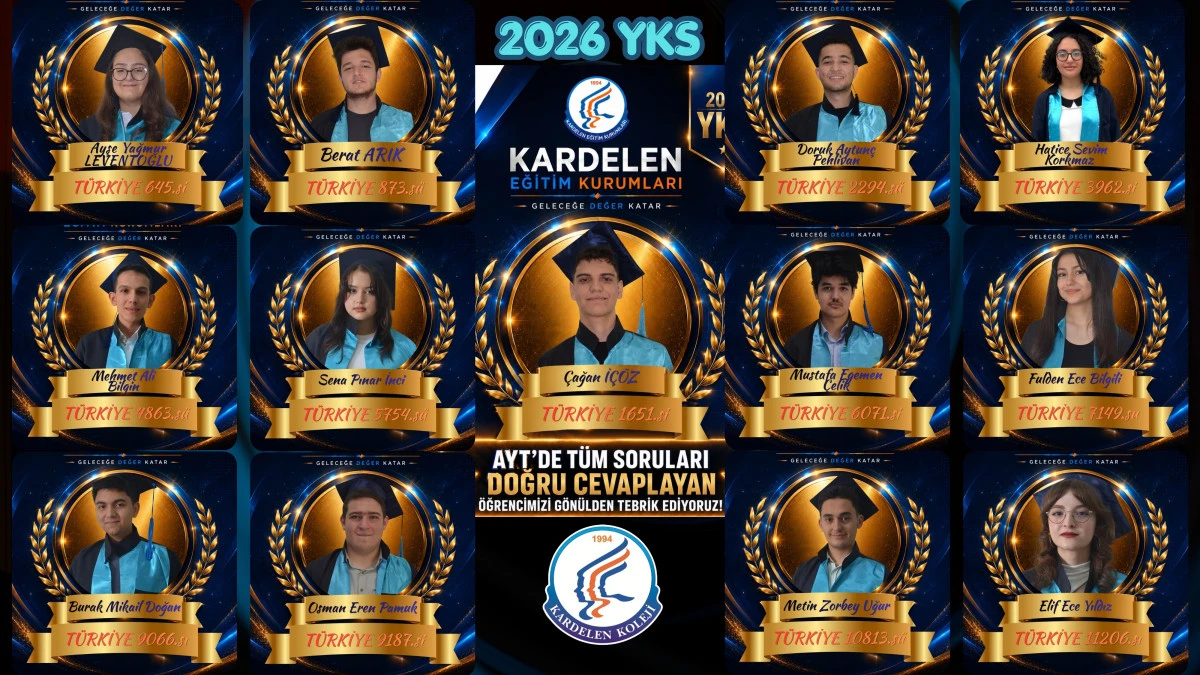 Kardelen Koleji YKS&rsquo;de yine rekor kırdı