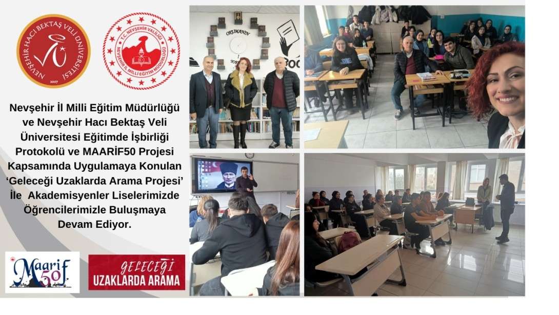 MAARİF50-Geleceği Uzaklarda Arama Projesi Kapsamında Akademisyenler Liselerde Öğrencilerle Buluşuyor