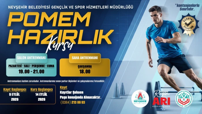Nevşehir Belediyesi POMEM hazırlık kursu a&ccedil;ıyor