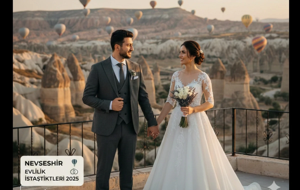Nevşehir B&ouml;lgesi&rsquo;nin Evlilik Karnesi A&ccedil;ıklandı: Aksaray Zirvede, Kırşehir Son Sırada!