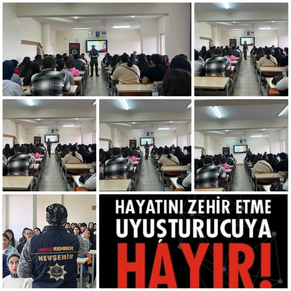 Nevşehir Emniyeti&rsquo;nden &Uuml;niversite &Ouml;ğrencilerine Uyuşturucuyla M&uuml;cadele Eğitimi