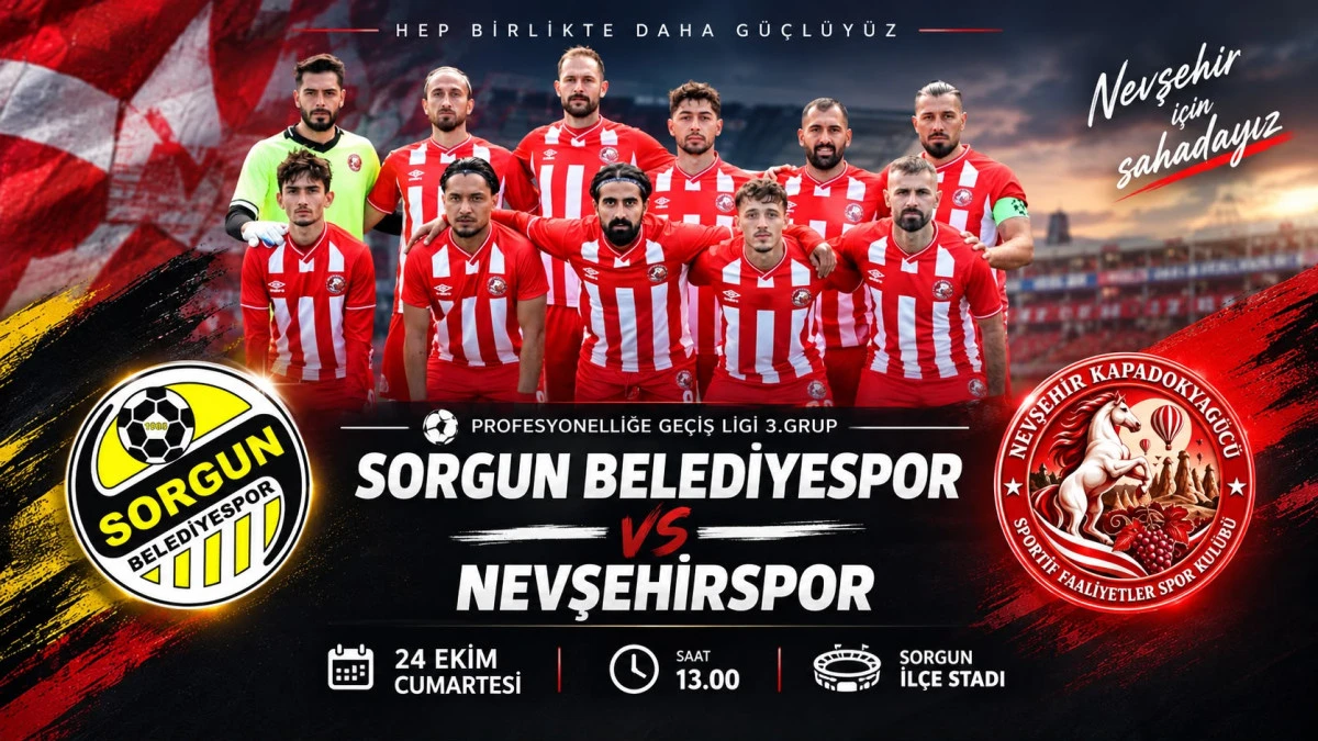 Nevşehir Spor, Sorgun Belediyespor ile deplasmanda karşılaşacak