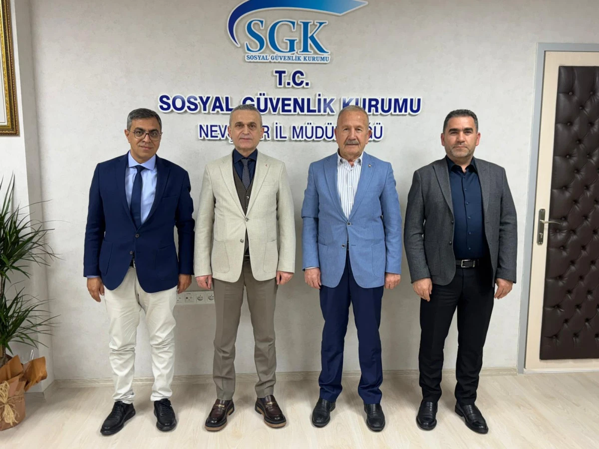Nevşehir Ticaret Borsası&rsquo;ndan SGK İl M&uuml;d&uuml;r&uuml; Mehmet Baltacı&rsquo;ya Hayırlı Olsun Ziyareti