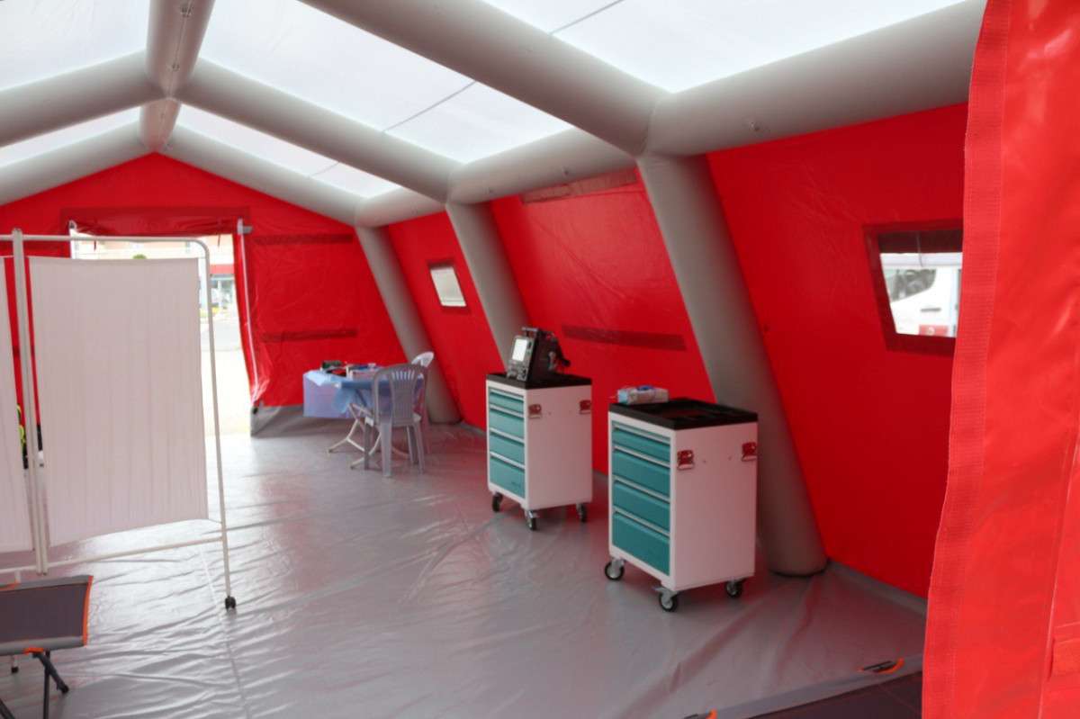 Nevşehir UMKE'den Mobil Sahra Acil Müdahale Çadırı Kurulum Tatbikatı