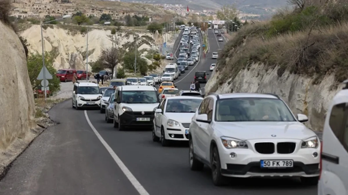 Nevşehir'de 170 bin 931 trafiğe kayıtlı araç bulunuyor