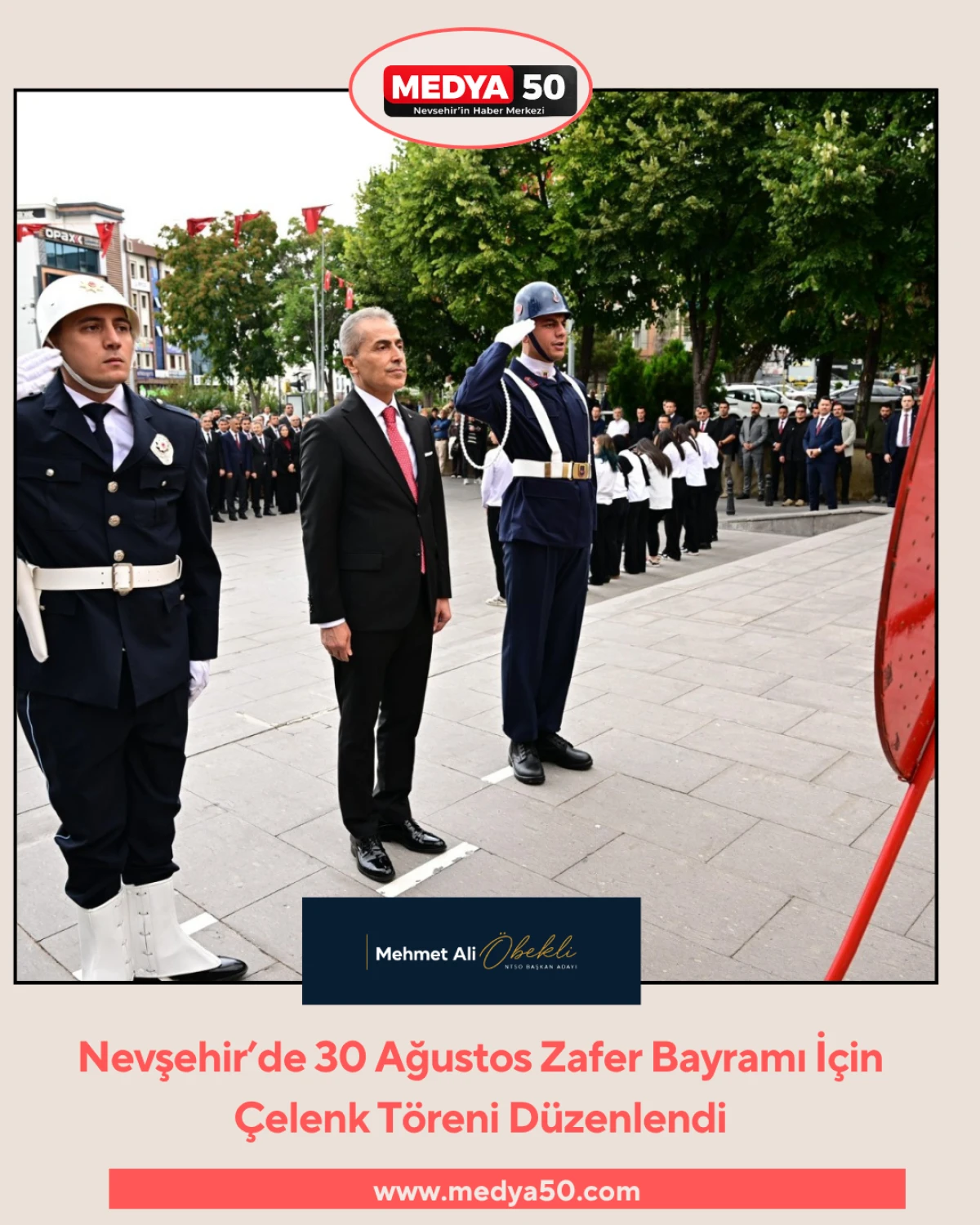 Nevşehir&rsquo;de 30 Ağustos Zafer Bayramı İ&ccedil;in &Ccedil;elenk T&ouml;reni D&uuml;zenlendi