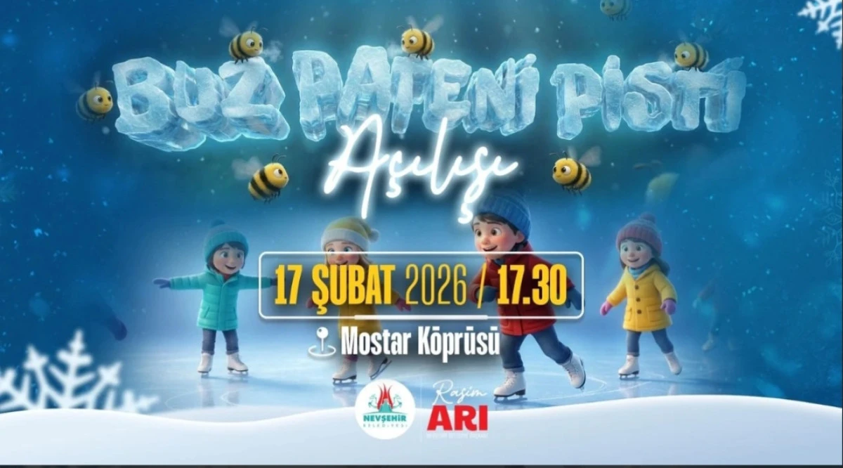 Nevşehir&rsquo;de Buz Pateni Heyecanı Başlıyor