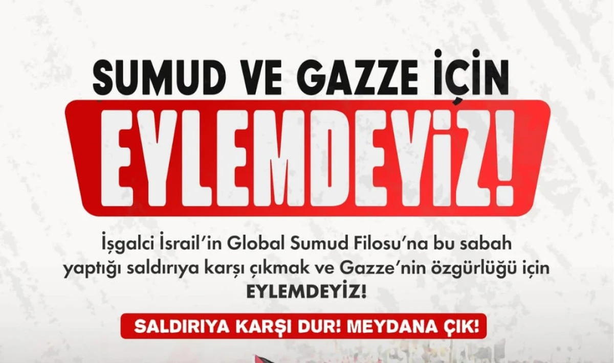 Nevşehir'de Gazze İ&ccedil;in Eylem &Ccedil;ağrısı: "Meydana &Ccedil;ık!"