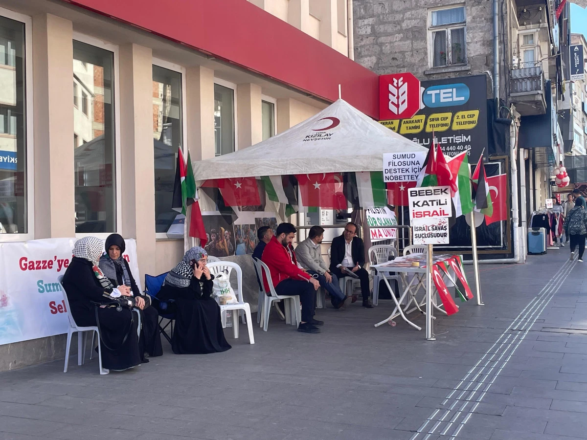 Nevşehir’de Gazze’ye Destek İçin Küresel Sumud Filosuna Dayanışma Çadırı Kuruldu