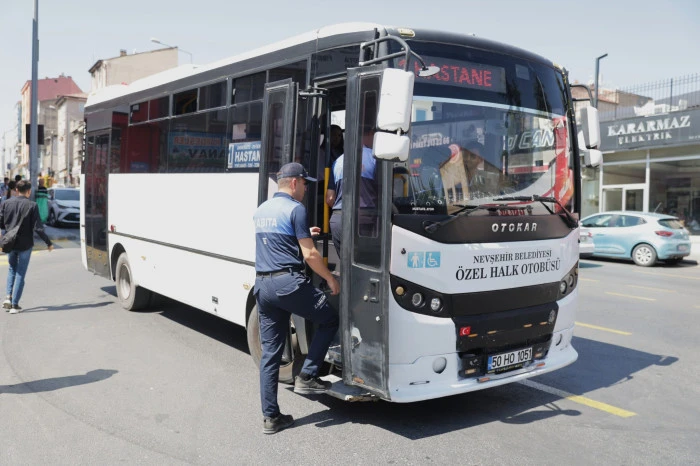Nevşehir’de Toplu Taşıma Araçlarına Klima Denetimi