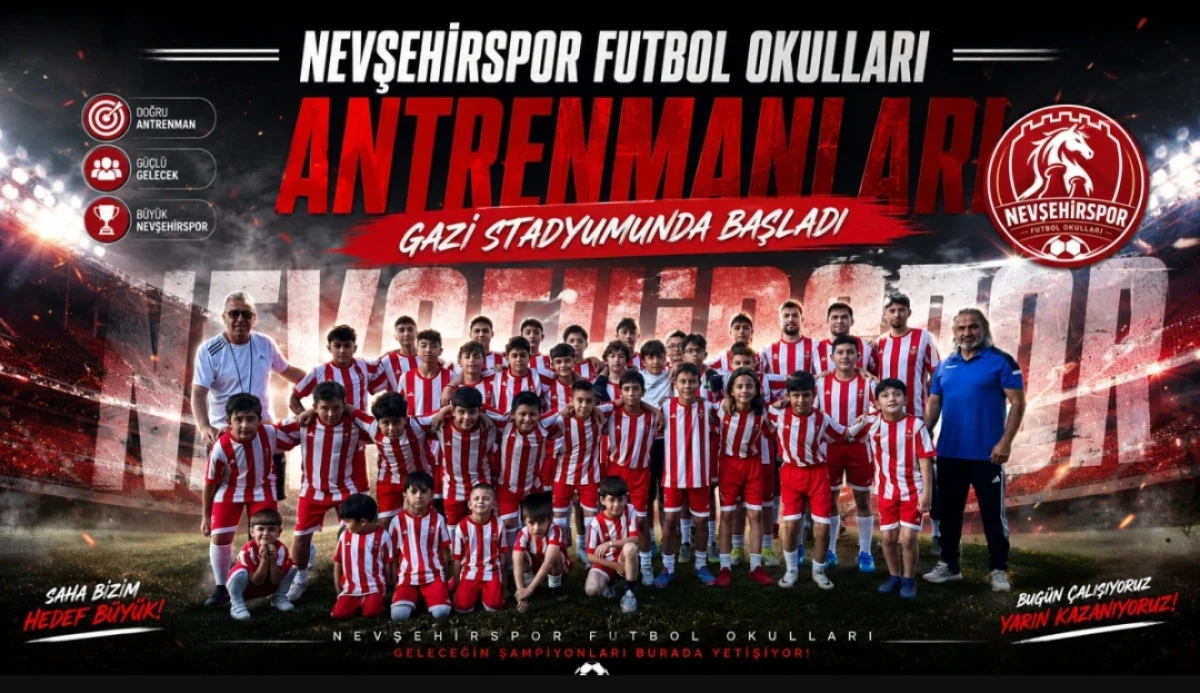 Nevşehirspor Futbol Okulları'nda Geleceğin Yıldızları Yetişiyor