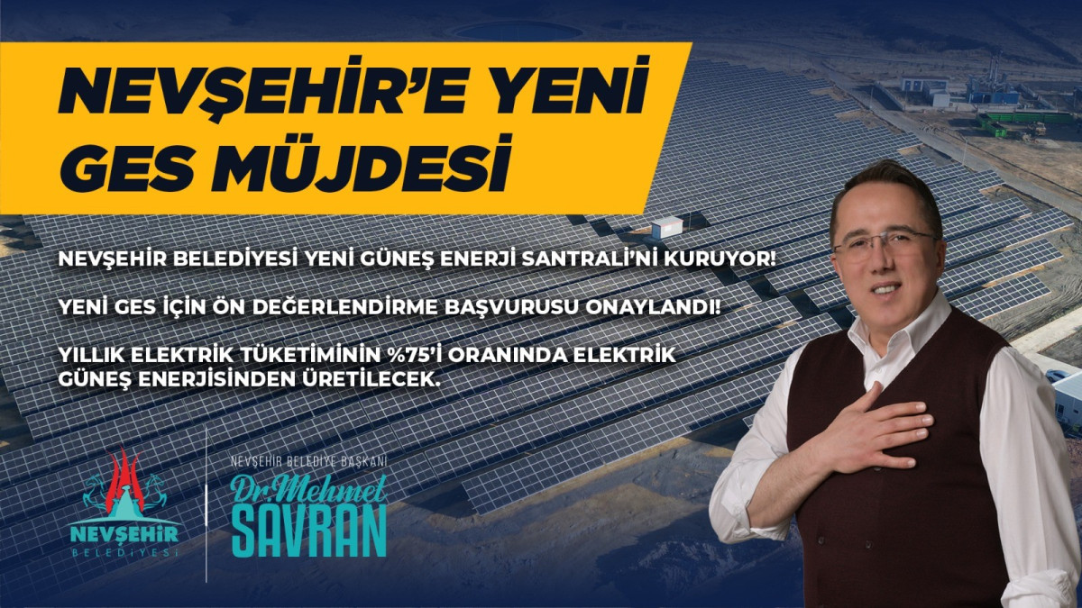 Savran’dan Nevşehir’e yeni GES müjdesi