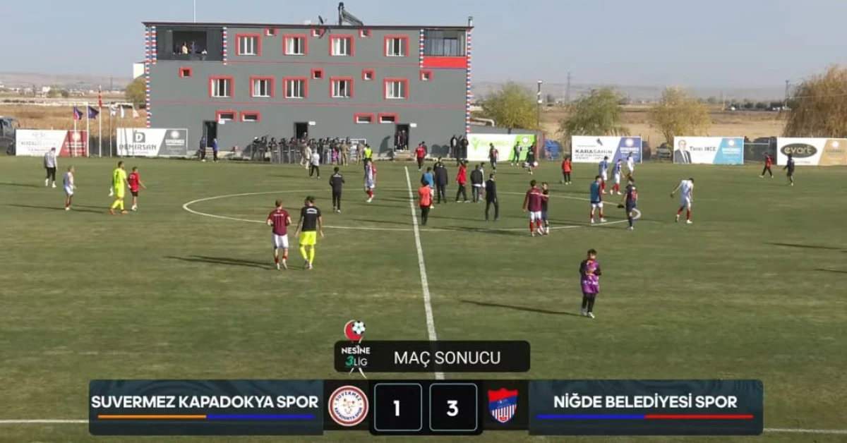 Suvermez Kapadokyaspor 1-3 Niğde Belediyespor
