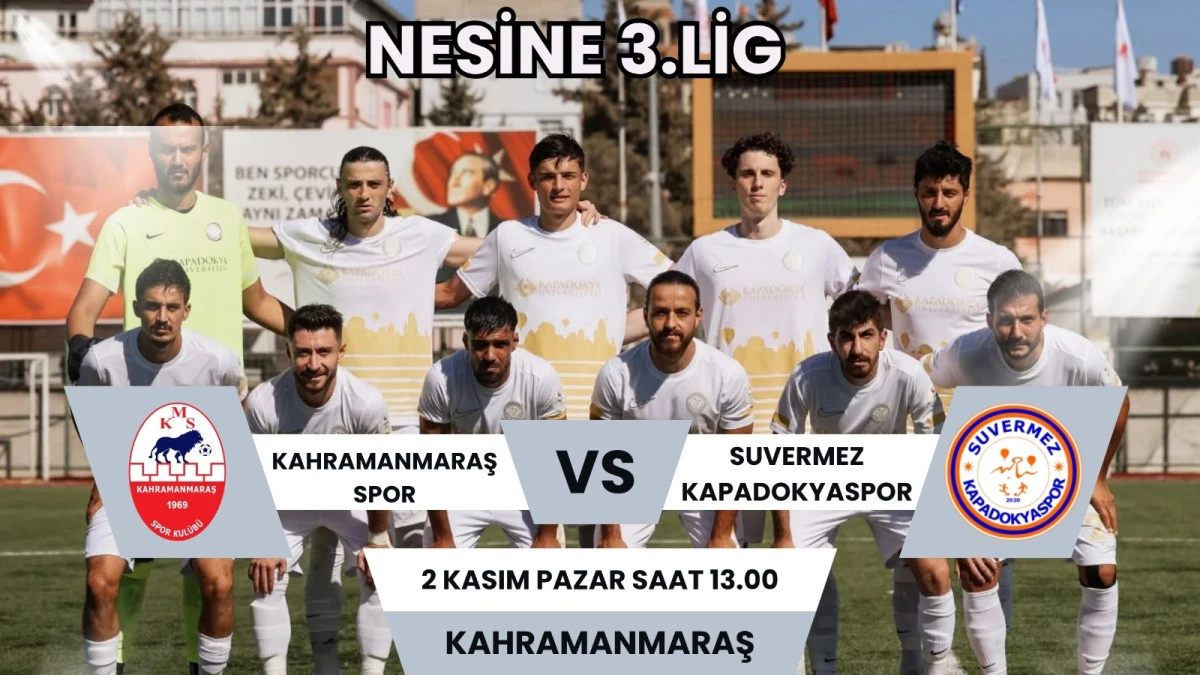 Suvermez Kapadokyaspor, Kahramanmaraş Deplasmanında Puan Arayacak