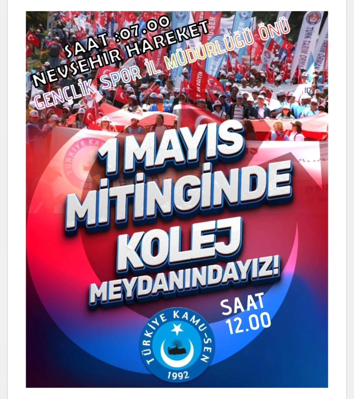 Türkiye Kamu Sen 1 Mayıs’ta Ankara’da Miting Ve Yürüyüş Düzenleyecek