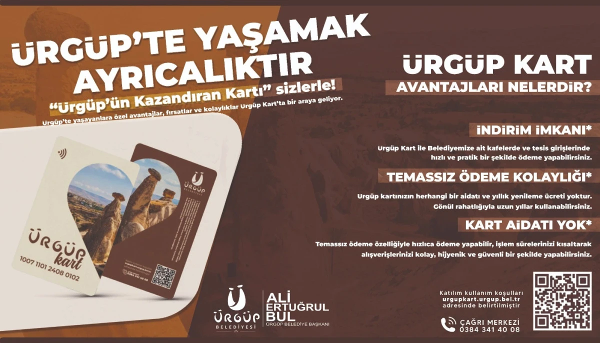 Ürgüp Belediyesi’nden Akıllı Kent için ilk Adım:  Ürgüp Kart Kullanıma Sunuldu
