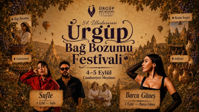 &Uuml;rg&uuml;p&rsquo;te B&uuml;y&uuml;k Buluşma: 54. Uluslararası Bağ Bozumu Festivali Başlıyor