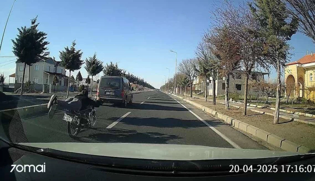  Yatarak Motosiklet Kullanana Ceza